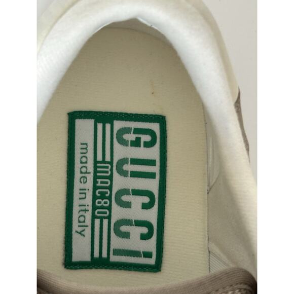 Gucci Dali Soft Gray/White Leather Sneakers 12.5 US (Gucci 12) Italy 778301 NIB main image 4